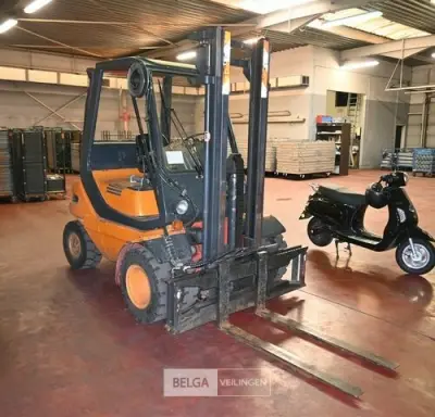 LINDE heftruck – kavel bij Belga Veilingen