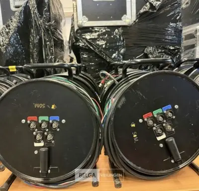 2x Kabelhaspel BNC – kavel bij Belga Veilingen