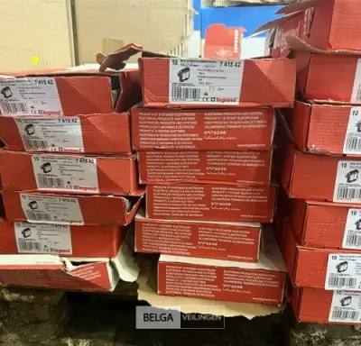 Dubbele wisselschakelaar Legrand Valena Next in het wit (10 st/doos-6 dozen) – kavel bij Belga Veilingen, Peer