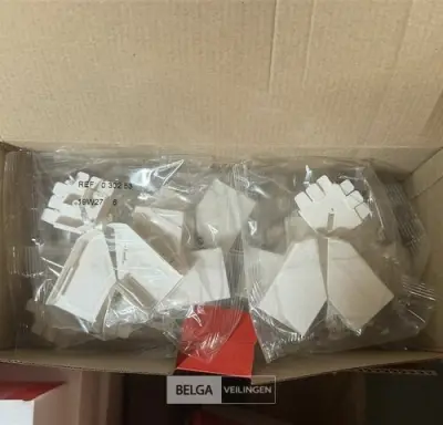 Variablele platte hoek Legrand DLPlus (10 st/doos-5 dozen) – kavel bij Belga Veilingen, Peer