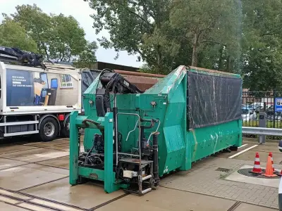 Haakarm Container, KTK, met Hiab XS 088 HiDuo laadkraan, 2013 – kavel bij Onlineveilingmeester, Almere