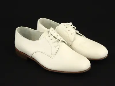 Witte leren Italiaanse herenschoenen - maat 44 – zo goed als nieuw – kavel bij De Kringwinkel, Antwerpen