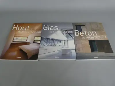 Boek: Hout, Glas en Beton in Architectuur – kavel bij De Kringwinkel, Diest