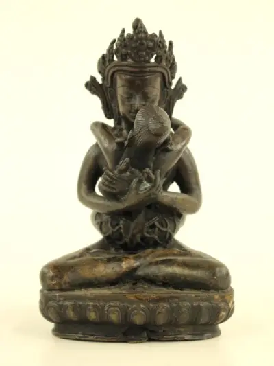 Bronzen Yab-Yum beeldje – kavel bij De Kringwinkel, Antwerpen