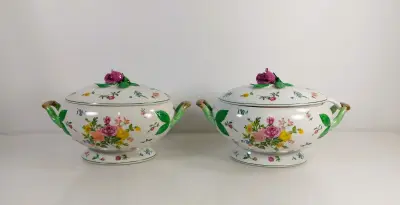 Twee Franklin Mint soepterrines Le Cordon Bleu, 1988 – kavel bij De Kringwinkel, Turnhout