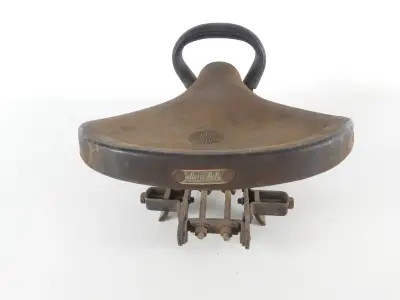Vintage Sellerie Belge passagierszadel (Sozius-zadel) - België – kavel bij De Kringwinkel, Heverlee