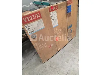 Set van 3 Velux SML/SCL C02 rolluiken – 550 × 780 mm – kavel bij Auctelia, La Louvière