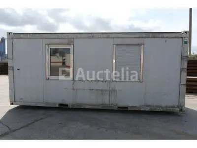 Containerkantoor – kavel bij Auctelia, Harelbeke