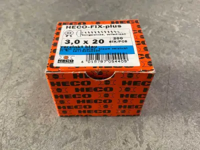 20x Heco spaanplaatschroef ø3x20mm 200-pack – kavel bij XL Auctions