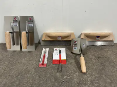 Schwan stuc-en pleistergereedschap 7-delig – kavel bij XL Auctions