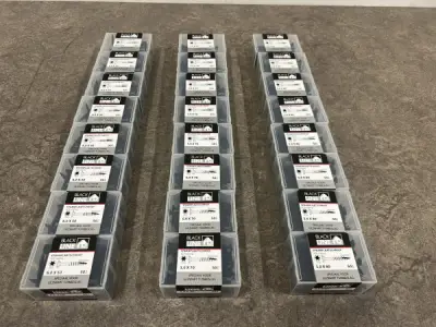 Blackline spaanplaatschroef zwart met snijpunt set 24-delig – kavel bij XL Auctions