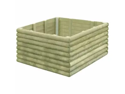 Grenen bloembak geïmpregneerd 106x106x48cm – kavel bij XL Auctions