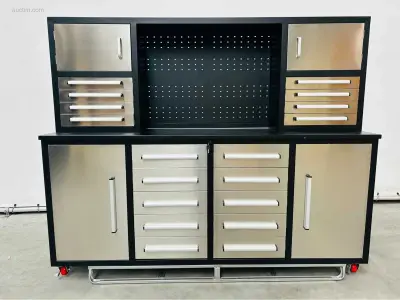 RTE - 7420 - Garagewerkbank 2200x580x1890mm RTE – kavel bij Auctim, Aartselaar