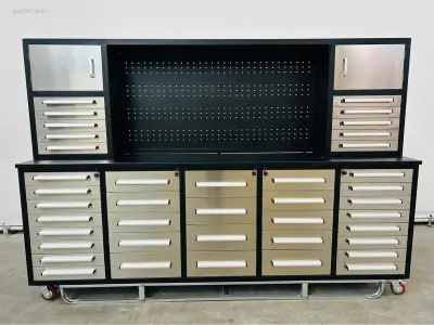 RTE - 7398 - Garagewerkbank 2850x670x1890mm RTE – kavel bij Auctim, Aartselaar