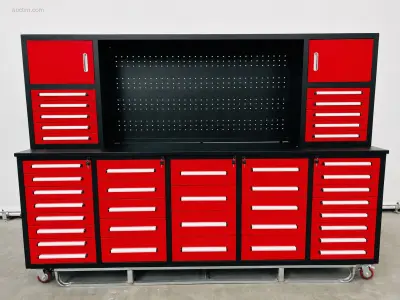 RTE - 8114 - Werkbank 2850x670x1890 mm RTE 8114 – kavel bij Auctim, Aartselaar