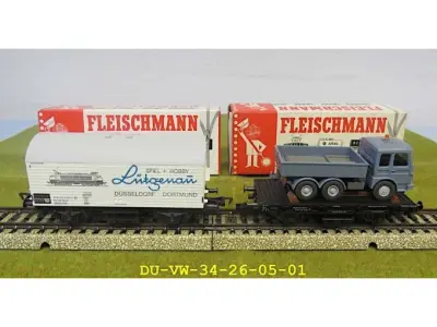 2 Fleischmann Güterwagen in der Baugröße H0 – kavel bij Zoll-Auktion, Emmerich am Rhein