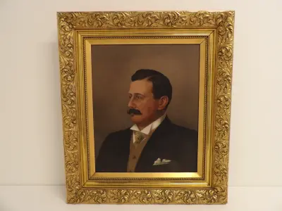 Herenportret - J. de Kleijn (1908?) – kavel bij De Kringwinkel, Leopoldsburg
