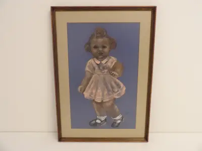 Sfeervol kinderportret (Jan Hellings?) – kavel bij De Kringwinkel, Leopoldsburg