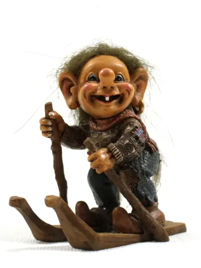 Nord Souvenir | Noorse Troll Skiër – kavel bij De Kringwinkel, Dilsen