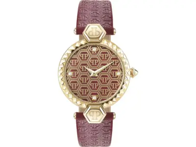 Philipp Plein horloge Plein Couture dames goud / rood – kavel bij XL Auctions