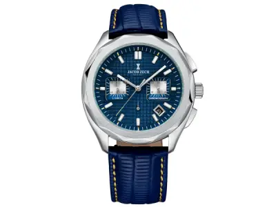 Jacob Zech Horloge Lisboa Blauw/Zilver 42mm – kavel bij XL Auctions