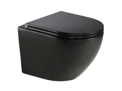 Hatria wandtoilet 53cm cycloneflush Futura mat zwart – kavel bij XL Auctions