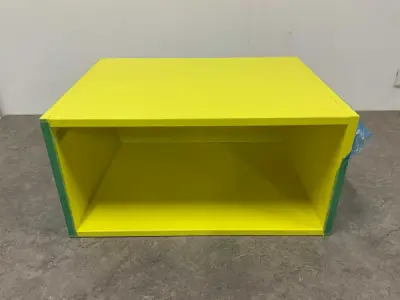 Detremmerie open onderkast 60x45x30cm mat gelakt geel – kavel bij XL Auctions