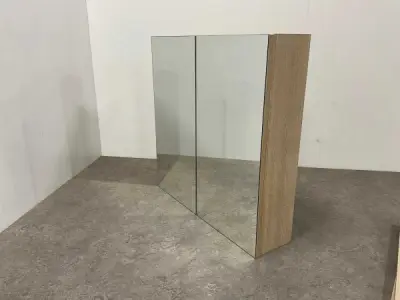 Lavigo spiegelkast 2 deuren 60x15x60,5cm Gino eiken – kavel bij XL Auctions