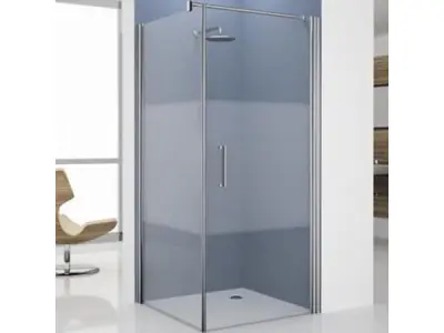 Novellini draaideur rechts 90/93cm Giada helder mat zilver – kavel bij XL Auctions