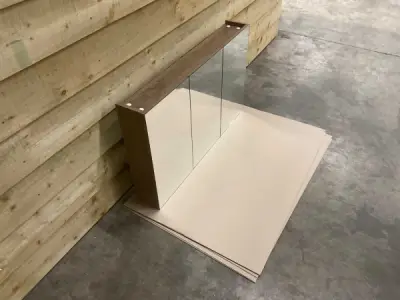 spiegelkast softclose 100x60,5x15cm Gino zilver eiken – kavel bij XL Auctions