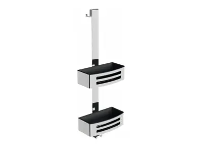 Beaux douchekorf dubbel 22x16x65cm Ulis zwart chroom – kavel bij XL Auctions