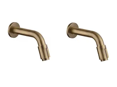 2x Alterna fonteinkraan wandmodel Piccolo brons – kavel bij XL Auctions