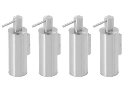 4x Beaux zeepdispenser staand 150ml Ulis geborsteld – kavel bij XL Auctions