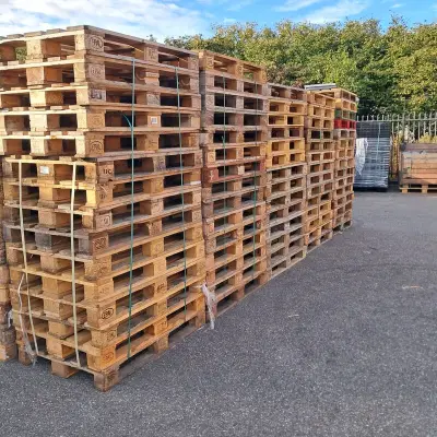 Ca. 70x Pallet, O.a Euro – kavel bij Domeinen Roerende Zaken, Groningen