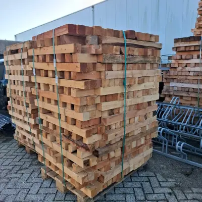 5x pallet Balk stophout – kavel bij Onlineveilingmeester, Ravenstein