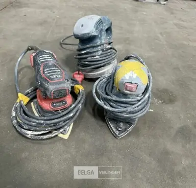 Schuurmachines (3x) – kavel bij Belga Veilingen, Peer