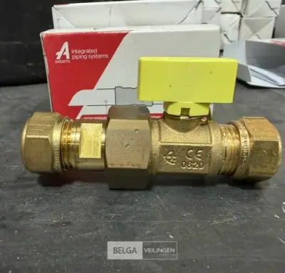 4x Gaskogelkraan type K1025 – kavel bij Belga Veilingen, Peer