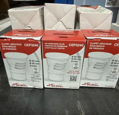 9x Lucht inlaat ventiel Nicoll – kavel bij Belga Veilingen, Peer