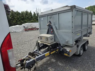 Tandem Container Roll-Off Trailer Wörmann Debris 3500 – kavel bij NetBid, Mühlacker
