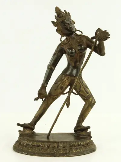 Messing beeld van een Vajrayogini – kavel bij De Kringwinkel, Antwerpen