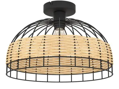 2x Anwick plafondlamp EGLO, zwart – kavel bij Onlineveilingmeester