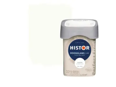 Ca. 10x Lak hoogglans Histor, perfect finish, zonlicht ral 9010, 250 ml – kavel bij Onlineveilingmeester