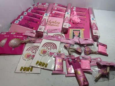 Ca. 38x Baby shower meisje versiering – kavel bij Onlineveilingmeester