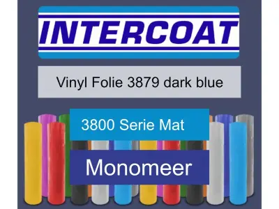 Snijfolie 50m x 61cm Intercoat, 3800 serie mat, 3879 dark blue – kavel bij Onlineveilingmeester