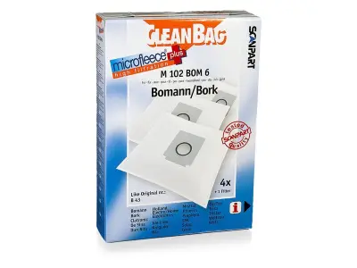 8x Stofzuigerzakken voor bestron - 4 stuks CleanBag, microfleece+ – kavel bij Onlineveilingmeester