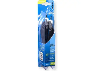 5x Audiokabel 3,5 mm jack male naar 3,5 mm jack male Scanpart, zwart, 2,5 meter – kavel bij Onlineveilingmeester
