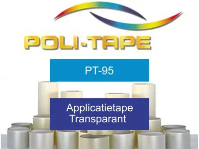 Applicatietape 15cm x 100m Politape, pt-95, transparant – kavel bij Onlineveilingmeester