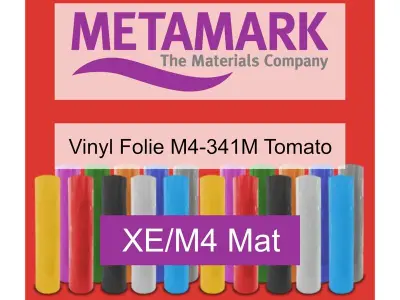 Snijfolie 50m x 61cm Metamark, xe/m4 mat, m4-341m tomato – kavel bij Onlineveilingmeester