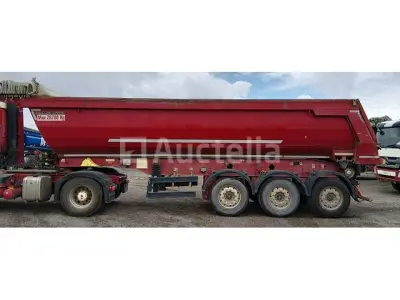 Meiller Steel 3-assige oplegger kantelwagen, 29 M3, 2014 (9936) – kavel bij Auctelia, Chaumont-Gistoux