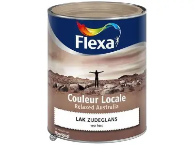 2x Lak zijdeglans - 0.75 liter Flexa, couleur locale, relaxed australia desert – kavel bij Onlineveilingmeester